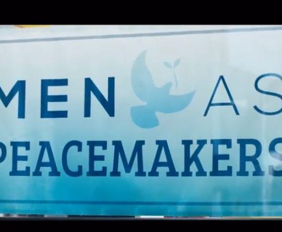 Men as Peacemapers sign